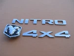 07 08 09 10 11 Dodge Nitro 4X4 Rear Chrome Emblem Logo Badge Sign Symbol A46314. Fixed Price $50.00.