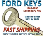 1965-1990 Ford Lincoln Mercury Secondary Keys Cut To Code FB1250-FB1499. Fixed Price $11.99.