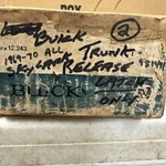 1969-70 Trunk Release Non Power Latch Only Buick Skylark #981491 Nos. Fixed Price $50.00.