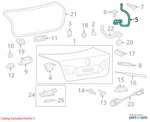 Volkswagen 2001-2011 Jetta Deck Lid Hinge 5C6827301B. Fixed Price $99.99.