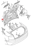 Genuine Stop Audi Avant Quattro A6L RS6 Plus 4F5827373A. Fixed Price $7.37.