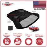 Fits Fiat 124 Spider CS1 1600 1800 Convertible Soft Top 1966-1979 Black Vinyl. Fixed Price $262.80.