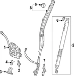 Genuine Honda 2023-2024 Cr-v Lift Cylinder 74961-3A0-A51. Fixed Price $197.63.