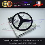 R190 C190 Mercedes Gloss Black Star Emblem Rear Trunk Lid Logo Badge Amg Gts. Fixed Price $64.99.