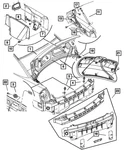 Genuine Mopar Deck Lid Overslam Bumper 4575900AB. Fixed Price $5.25.