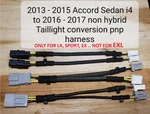 For 2013-2015 Honda Accord Lx Sport Ex Taillight Conversion Harness To 16-17. Fixed Price $58.95.
