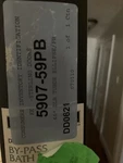Sterling / Kohler 60 Deluxe Dbl Tub Door Ellipse Pattern #5907-59PB. Fixed Price $350.00.