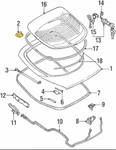 1995-1999 Mitsubishi Eclipse Gst Gsx Rear Trunk Hinges Upper Set Of 2. Fixed Price $15.00.