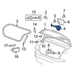 For Dodge Avenger 2013-2014 68140498AF Rear Deck Lid Latch. Fixed Price $131.05.