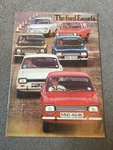 Ford Escorts 1971/72 Brochure Plus Comparison Guide BI16. Fixed Price $36.26.