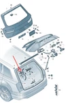 New Audi Q7 Rear Right Side Bootlid Hinge 4M0827300C Original. Fixed Price $73.95.