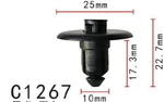 20PCS Fit Ford Lincoln Ls 1999 On W705956S300 Cowl Push-type Retainer. Fixed Price $10.99.