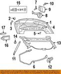 Chrysler Oem 08-14 200,SEBRING Trunk Lid Components-latch 4589244AG. Fixed Price $166.40.