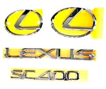 92-97 Lexus SC400 Emblem Kit Chrome Front & Rear 1992 1993 1994 1995 1996 1997. Fixed Price $199.99.