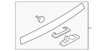 Genuine Subaru Trunk Lid Trim 91112FG541EN. Fixed Price $211.77.