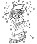 Genuine Mopar Lift-gate Handle 1UT61GW7AA. Fixed Price $315.00.