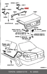 Oe Arm Sub-assy, Luggage Compartment Door Hinge, Right, For Toyota 64503-12170. Fixed Price $29.75.