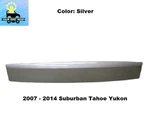 2007 To 2014 Suburban Tahoe Yukon License Plate Cover Trim Applique Silver Oem. Fixed Price $59.00.
