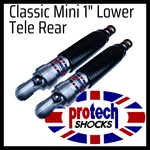 Classic Mini 1" Lowered Rear Telescopic Absorbers Protech Shocks Damper. Fixed Price $269.53.