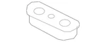 Genuine Kia Overslam Bumper 81738-D4000. Fixed Price $16.19.