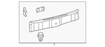 Genuine Lexus Trunk Trim Scuff Plate 64716-53100-C1. Fixed Price $181.65.