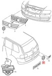 Genuine Vw Emblem Touareg 7L6853630AULM. Fixed Price $86.63.
