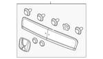 Genuine Honda Deck Lid Finish Panel 74890-TS9-305ZC. Fixed Price $717.15.