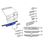 For Jeep Grand Cherokee 2014-2018 1WD54TZZAF Rear Liftgate Finish Panel. Fixed Price $532.44.