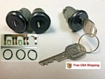 Fits 1977-1978 Bonneville Ignition Door & Trunk Lock Set With Gm Key Black/chr. Fixed Price $69.90.