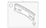 Genuine Hyundai 2015-2017 Sonata Rear Body Trim 85770-C2000-TRY. Fixed Price $242.18.