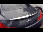 Trunk/hatch/tailgate With Spoiler Fits 08 Infiniti G37 577034. Fixed Price $225.00.