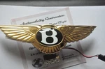 24K Gold Plated Bentley Continental Electronic Boot Rear Etal Badge 3W0853630J. Fixed Price $536.71.