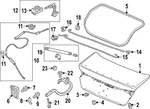 Genuine Honda Deck Lid Hinge 68660-30A-A00ZZ. Fixed Price $88.38.