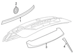 Vw/audi/porsche 3CN853955C2ZZ Liftgate Finish Panel. Fixed Price $226.77.