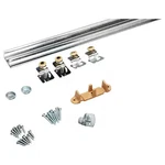 John Sterling R-BYP-50-2D8 Bypassing Door Hanger Kit, Mill, 96"L. Fixed Price $33.25.