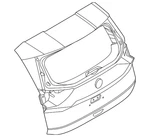 Genuine Nissan Lift Gate 9001A-6RC5B. Fixed Price $1692.05.