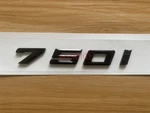 Gloss Black 3D Abs Letters Trunk 750I Emblem Rear Badge For Bmw 2017-2022. Fixed Price $20.99.
