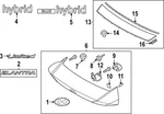 Genuine Hyundai Back Panel Cover 87380-AA010. Fixed Price $187.82.