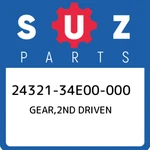 24321-34E00-000 Suzuki GEAR,2ND Driven 2432134E00000, New Genuine Oem Part. Fixed Price $275.64.