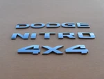 07 08 09 10 11 Dodge Nitro 4X4 Rear Chrome Emblem Logo Badge Sign Symbol A47989. Fixed Price $50.00.