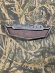 1962 1963 Ford Fairlane Fuel Gas Door Emblem Bezel Trunk Nameplate Trim Molding. Fixed Price $40.00.
