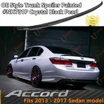 For 2013-17 Honda Accord Sedan #NH731P Crystal Black Sort Trunk Lid Spoiler Wing. Fixed Price $69.99.