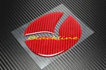 For 6 Rear Trunk Emblem Red Carbon Fiber Insert Sticker Mazdaspeed Mps. Fixed Price $16.99.