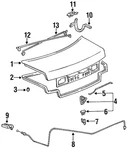 Genuine Toyota Trunk Lid 64401-06043. Fixed Price $163.03.