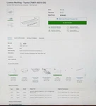 Toyota Camry 2018-2020 Deck Lid License Finish Panel 76801-06E10-D0 Ruby Flare. Fixed Price $50.00.