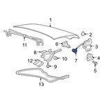 Ford Oem F6AZ5443329AA - Rear Deck Lid Release Cable 1995 2006 Crown Victoria. Fixed Price $18.69.