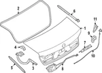 Genuine Bmw Trunk Lid 41-00-9-466-967. Fixed Price $1674.22.