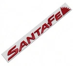 Rear Liftgate Tailgate Red Emblem Badge Nameplate Santa Fe Seat 2013-2019. Fixed Price $14.99.