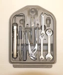 Clean Bmw E30 84-92 Trunk Lid Mounted Kit Tray Rear Storage Gray W/ Tools. Fixed Price $174.95.