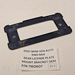 04-23 Bmw E90 5 X Series Rear License Plate Mount Bracket 7160607 Oem. Fixed Price $26.04.